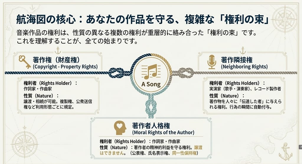 あなたの作品を守る、権利の束